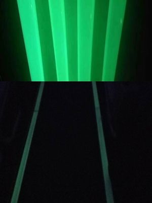 Cuttable PET Type /Printable PVC type Photoluminescent Safety Signs Luminescent Vinyl Film