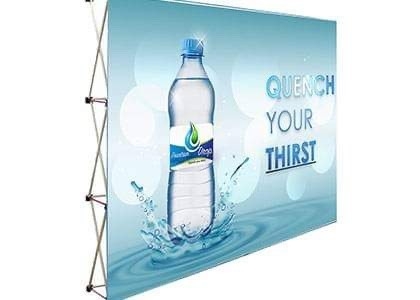 Draagbare POP Up Backdrop Banner Stand 3x3 voor evenementen reclame