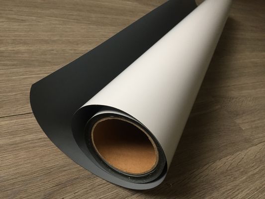 Satin Gray Back PET Banner 330gsm/420gsm/450gsm For Ecosolvent Printing For Roll Up Displays