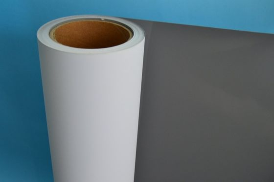 Satin Gray Back PET Banner 330gsm/420gsm/450gsm For Ecosolvent Printing For Roll Up Displays