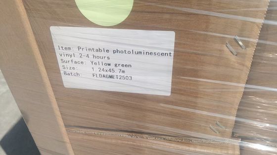 Emergency Exit Instructions photoluminescent vinyl for Safety Marking Signage